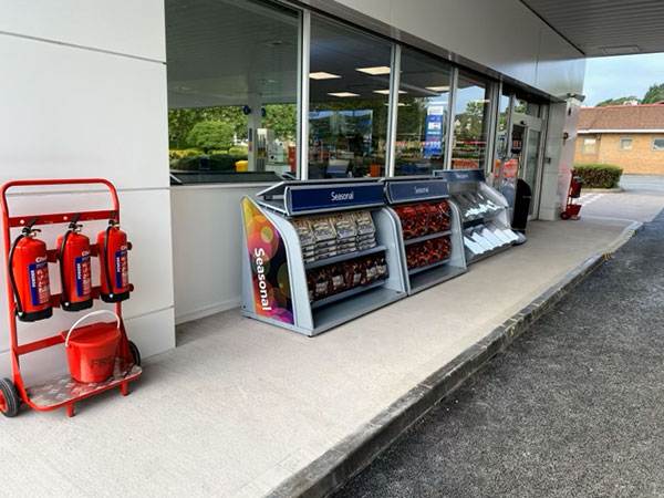 Retail space outside garage
